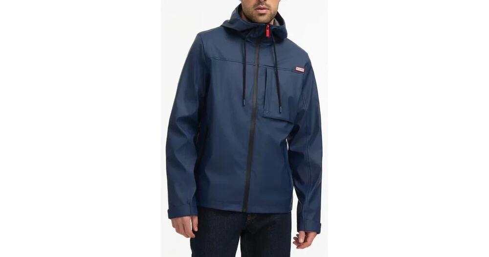 HUNTER Men's Mill 2.0 Insulated Rain Jacket Hooded Zip Water Resistant Coat Sz S
